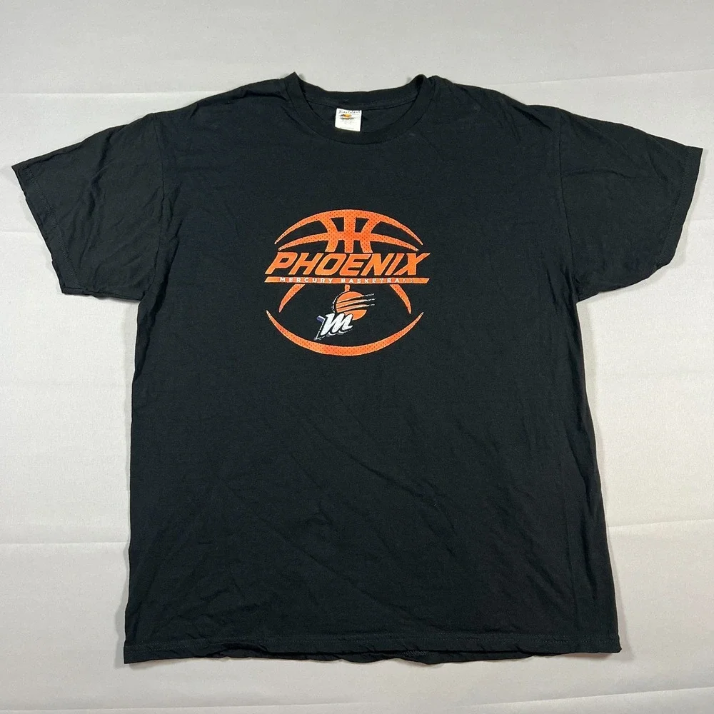 Bay Island Sportswear T Shirt Mens XL Black Phoenix Mercury Basketball Team WNBA